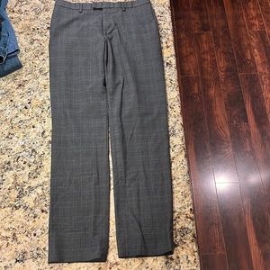 Banana Republic Dress Pants Plaid Charcoal 32x34